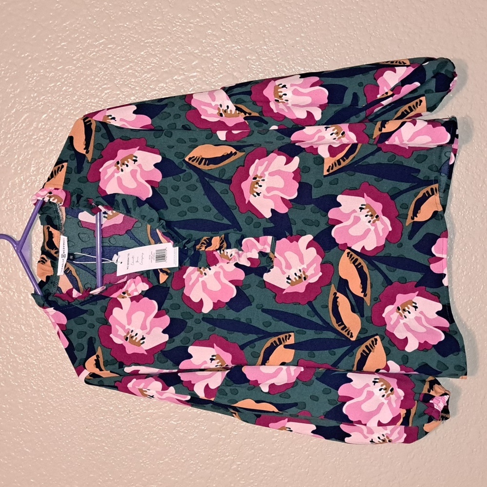 Michelle Mcdowell Floral Top. Size M. 
Worn once.